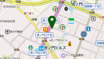 タリーズコーヒー 虎ノ門桜田通り店の地図画像