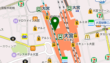 タリーズコーヒー ルミネ大宮LUMINE2 改札内店の地図画像