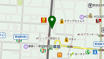 タリーズコーヒー 草加VARIE2店の地図画像