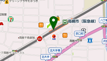 タリーズコーヒー エミル高槻店の地図画像