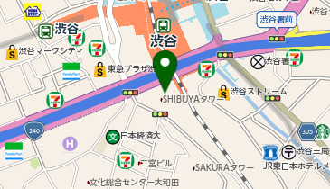 タリーズコーヒー Shibuya Sakura Stage店の地図画像