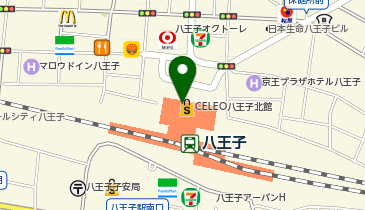 タリーズコーヒー セレオ八王子店の地図画像