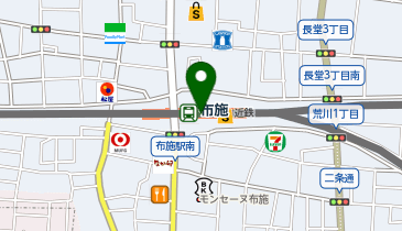 タリーズコーヒー 近鉄布施駅店の地図画像