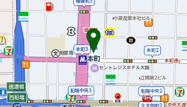 タリーズコーヒー 御堂筋本町ビル店の地図画像