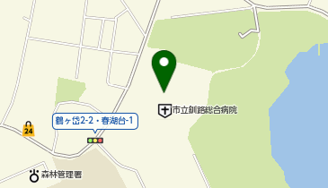 タリーズコーヒー 市立釧路総合病院店の地図画像