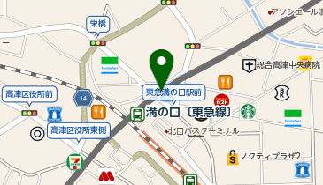 タリーズコーヒー 溝の口店の地図画像