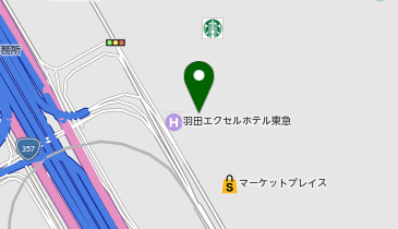 タリーズコーヒー 羽田空港第2ターミナル出発ゲート店の地図画像
