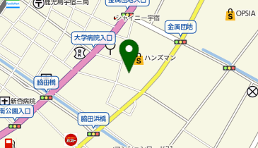 タリーズコーヒー ハンズマン宇宿店の地図画像