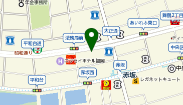 エニタイムフィットネス 福岡赤坂店の地図画像