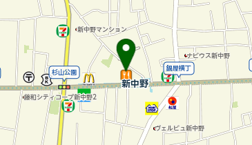 エニタイムフィットネス 新中野店の地図画像