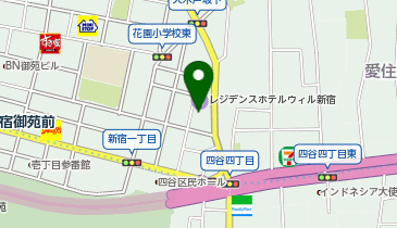 エニタイムフィットネス 新宿御苑前店の地図画像