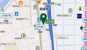 エニタイムフィットネス 肥後橋店の地図画像