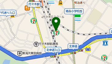 エニタイムフィットネス 代々木店の地図画像