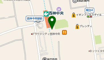 エニタイムフィットネス エキソアレ西神中央店の地図画像