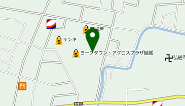 エニタイムフィットネス ヨークタウン結城店の地図画像