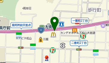 エニタイムフィットネス 松山大街道店の地図画像