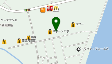 ゴルフ5 新潟河渡店の地図画像