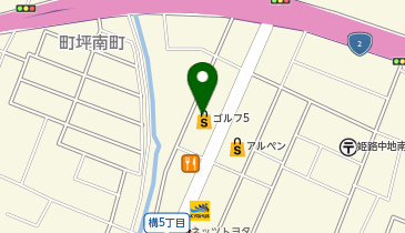 ゴルフ5 姫路中地店の地図画像