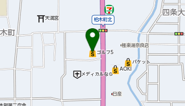 ゴルフ5 奈良柏木店の地図画像