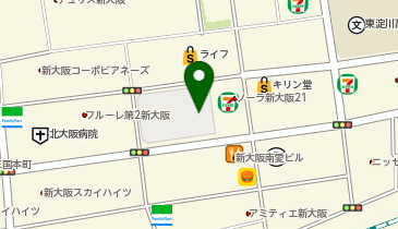 ゴルフ5 新大阪店の地図画像
