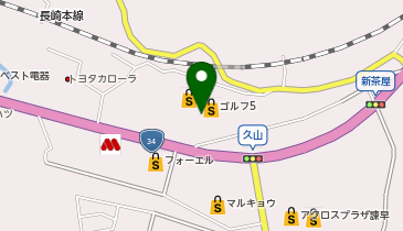 ゴルフ5 諫早インター店の地図画像