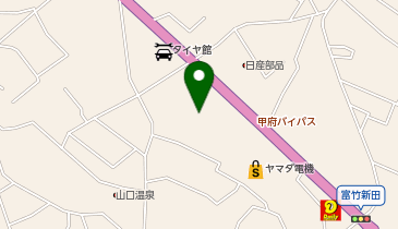 ゴルフ5 甲府昭和インター店の地図画像