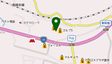 スポーツデポ 諫早インター店の地図画像