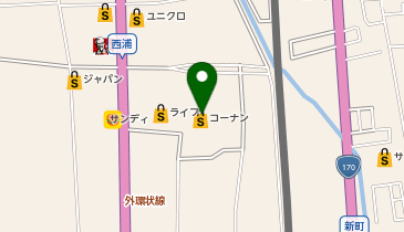 スポーツデポ 羽曳野西浦店の地図画像