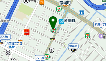 NATULUCK茅場町3号駅前店の地図画像