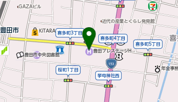 豊田プレステージホテル店の地図画像