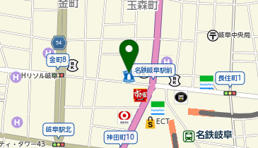 鳥貴族 名鉄岐阜店の地図画像