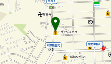 ドラッグユタカ 紫竹店の地図画像