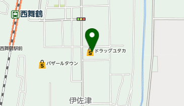ドラッグユタカ 西舞鶴伊佐津店の地図画像