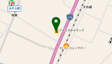 アメリカンドラッグ 白馬店の地図画像