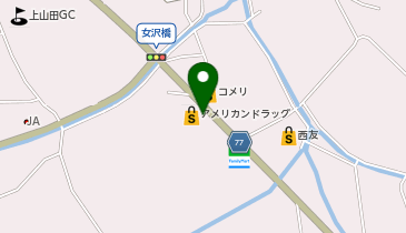 アメリカンドラッグ 千曲上山田店の地図画像