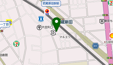 ドラッグストアスマイル 武蔵新田店の地図画像