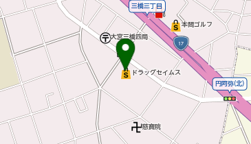 ドラッグセイムス 大宮三橋店の地図画像
