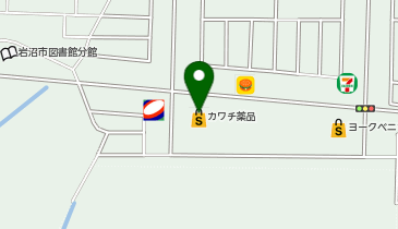 カワチ薬品 岩沼店の地図画像