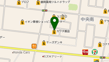 カワチ薬品 東根店の地図画像