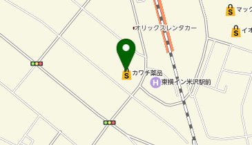 カワチ薬品 米沢駅前店の地図画像