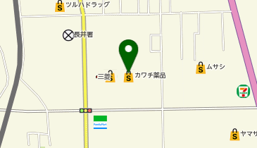 カワチ薬品 長井店の地図画像
