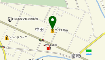 カワチ薬品 白河東店の地図画像