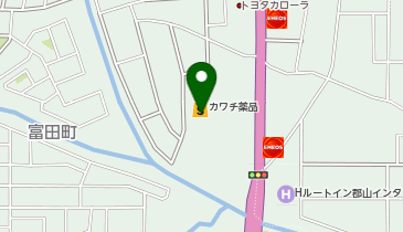 カワチ薬品 富田店の地図画像