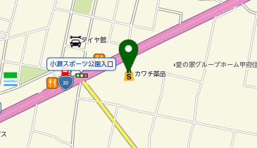 カワチ薬品 小瀬店の地図画像