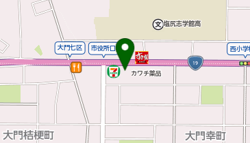 カワチ薬品 塩尻店の地図画像