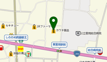 カワチ薬品 富岡店の地図画像