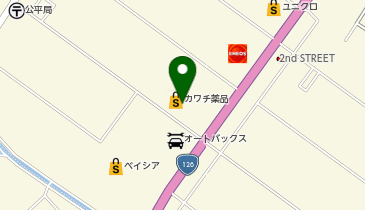 カワチ薬品 東金店の地図画像