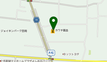 カワチ薬品 吉岡店の地図画像