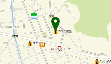 カワチ薬品 戸祭南店の地図画像