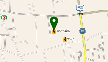 カワチ薬品 千渡店の地図画像